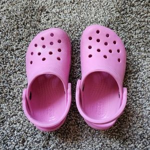 Pink Toddler Crocs C8